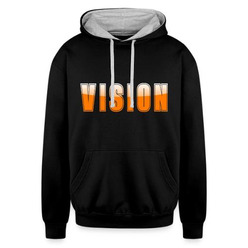 Vision Word Design - Unisex Contrast Hoodie