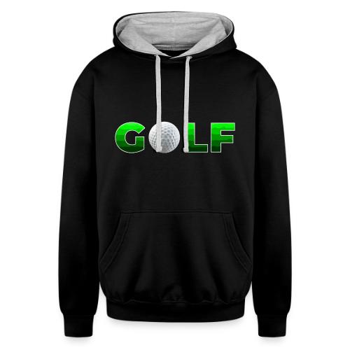Golf Precision Wordmark - Unisex Contrast Hoodie
