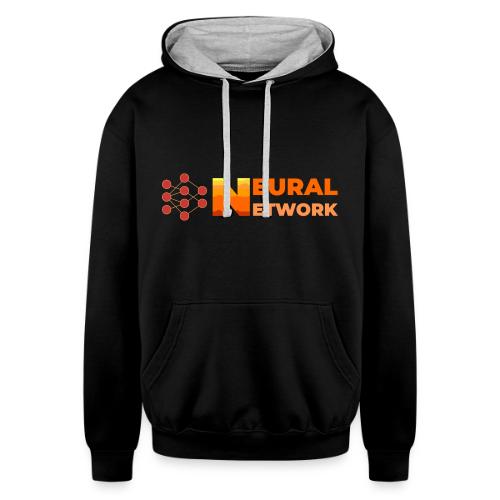 Neural Network: Digital Synapses - Unisex Contrast Hoodie
