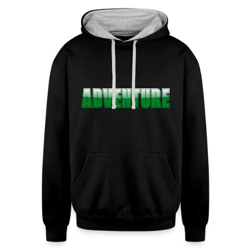 Adventure Typography Design for Apparel - Unisex Contrast Hoodie