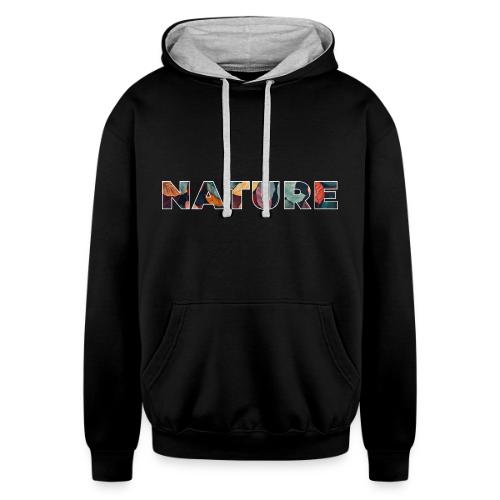 Nature in Every Letter - Unisex Contrast Hoodie