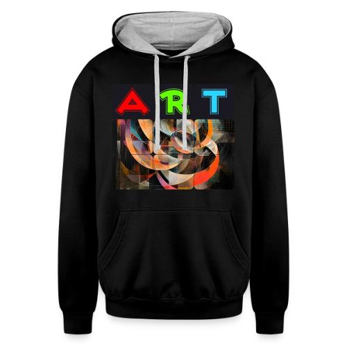Fragments of Art - Unisex Contrast Hoodie