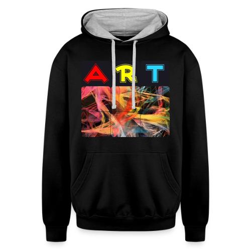 Chaotic Threads of Art - Unisex Contrast Hoodie