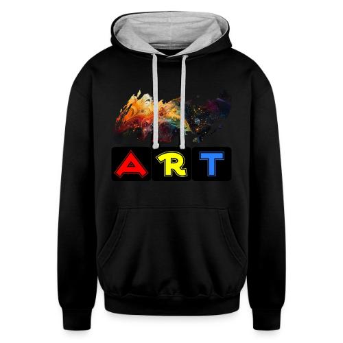 Pulse of Art - Unisex Contrast Hoodie