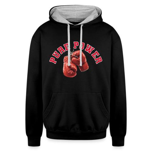 Boxing: Pure Power Punch - Unisex Contrast Hoodie