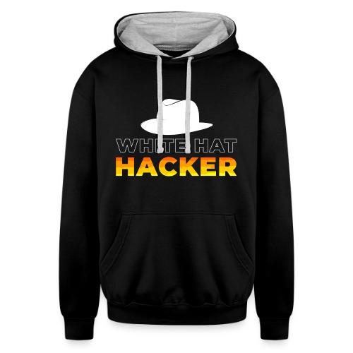 White Hat Hacker - Unisex Contrast Hoodie