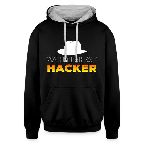 White Hat Hacker - Unisex Contrast Hoodie