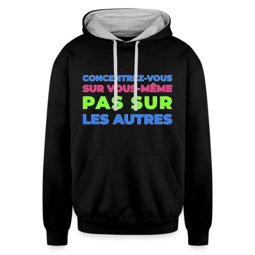 Refocus - Unisex Contrast Hoodie