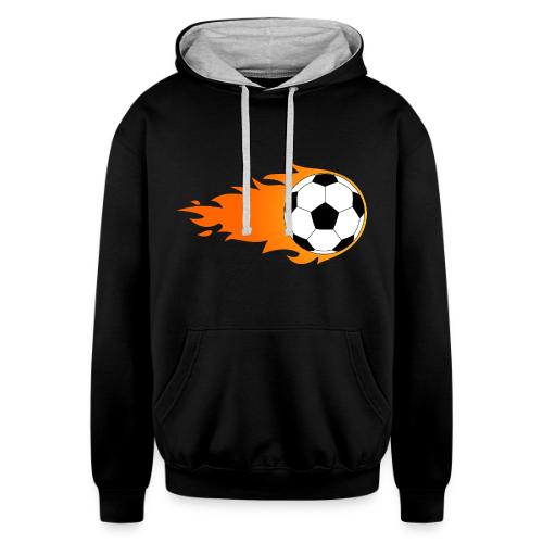 Soccer Ball - Unisex Contrast Hoodie