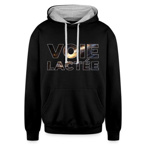 The Milky Way, our galaxy - Unisex Contrast Hoodie