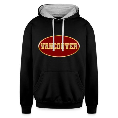 Golden Vibes – Vancouver - Unisex Contrast Hoodie