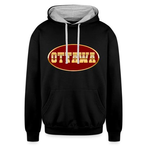 Golden Pulse – Ottawa - Unisex Contrast Hoodie
