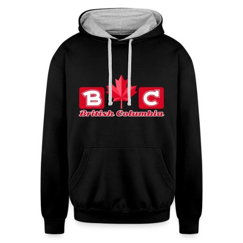 British Columbia, province of Canada - Unisex Contrast Hoodie