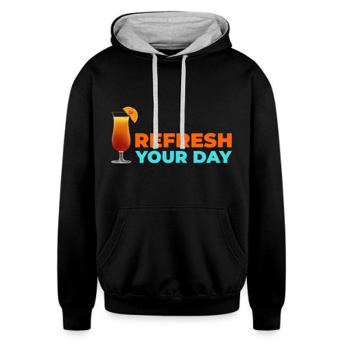 Daily Refresh - Unisex Contrast Hoodie