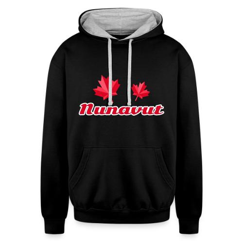 Nunavut - Unisex Contrast Hoodie