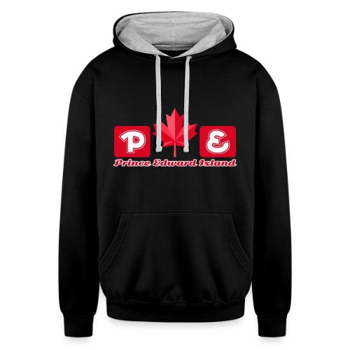 Prince Edward Island, province of Canada - Unisex Contrast Hoodie