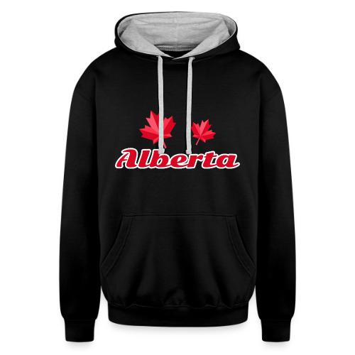 Alberta, province of Canada - Unisex Contrast Hoodie