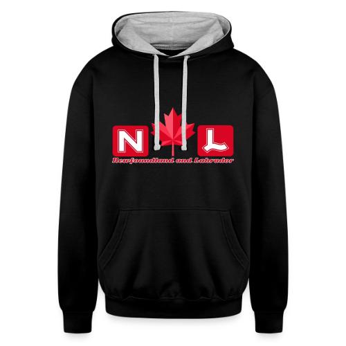 Newfoundland and Labrador, province of Canada - Unisex Contrast Hoodie