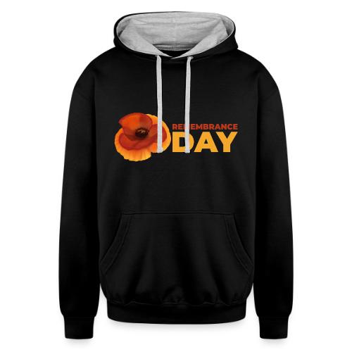 Remembrance Day - Unisex Contrast Hoodie