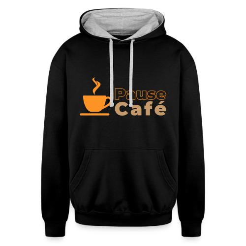 Coffee Break - Unisex Contrast Hoodie