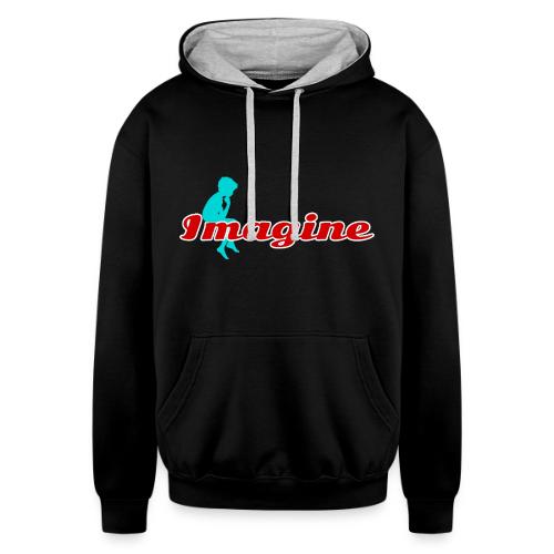 Imagine – Inspire Creativity & Dreams - Unisex Contrast Hoodie