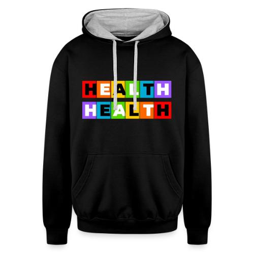 Health in Color - Unisex Contrast Hoodie