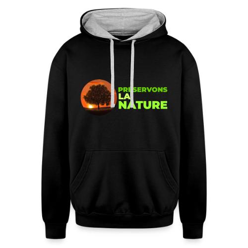 Nature protection - Unisex Contrast Hoodie