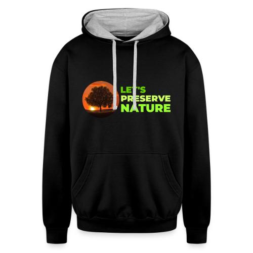 Nature protection - Unisex Contrast Hoodie