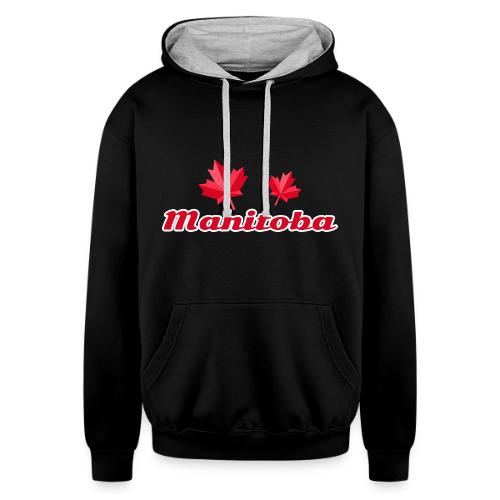 Manitoba, province of Canada - Unisex Contrast Hoodie