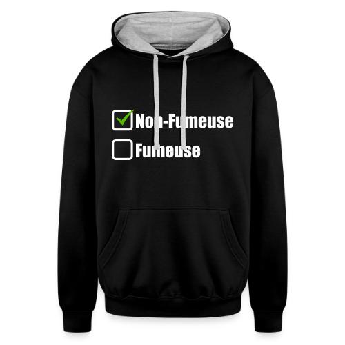 Non-smoking - Unisex Contrast Hoodie