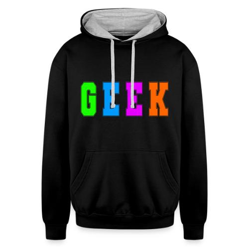 Certified Geek Mode - Unisex Contrast Hoodie