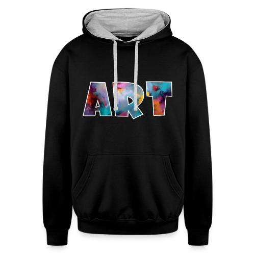 Art in Color - Unisex Contrast Hoodie