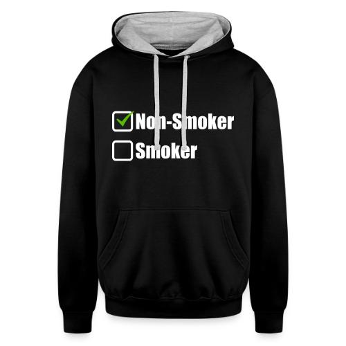 Non-smoker - Unisex Contrast Hoodie