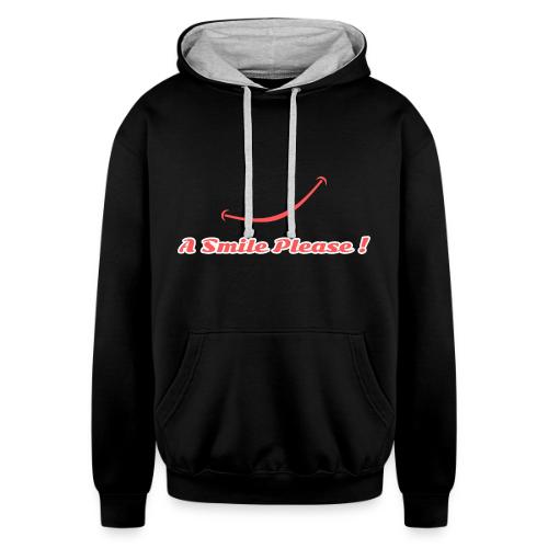A Smile Please! - Unisex Contrast Hoodie
