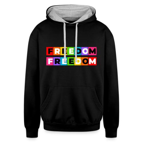 Freedom in Color - Unisex Contrast Hoodie
