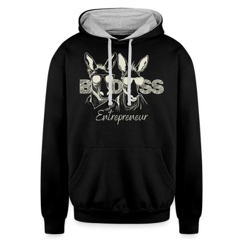 Bad Ass Entrepreneur Duo Light - Unisex Contrast Hoodie
