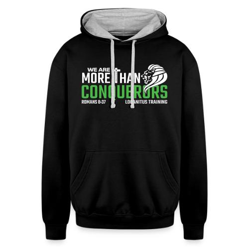 More Than Conquerors...VICTORIOUS - Unisex Contrast Hoodie