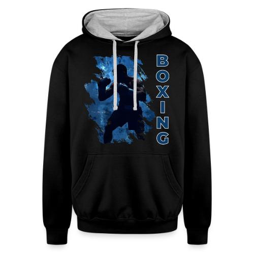 Boxing Style - Unisex Contrast Hoodie