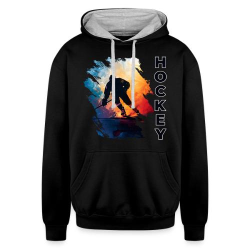 Hockey Moves - Unisex Contrast Hoodie