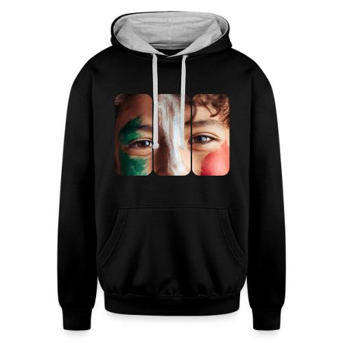 Mexico: Three Stripes of Pride - Unisex Contrast Hoodie