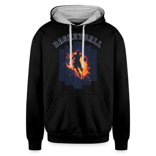 Basketball Power - Unisex Contrast Hoodie