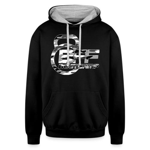 BFF Bootcamp Logo -Camo - Unisex Contrast Hoodie