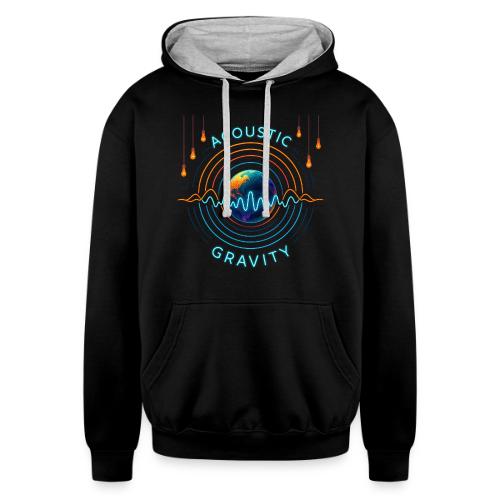 Acoustic Gravity Earth - Unisex Contrast Hoodie