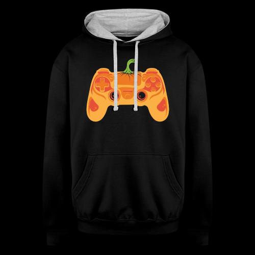 Pumpkin Spice Gaming Controller - Unisex Contrast Hoodie