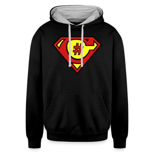 C# Hero Woman - Unisex Contrast Hoodie