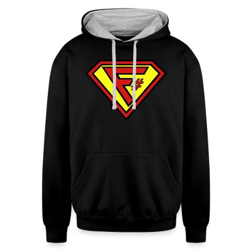 F# Hero Woman - Unisex Contrast Hoodie