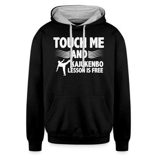 ouch me and kajukenbo lesson is free gifts tee - Unisex Contrast Hoodie