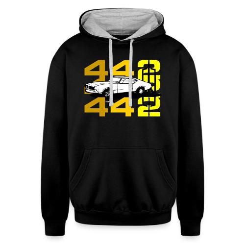 auto_oldsmobile_442_002a - Unisex Contrast Hoodie