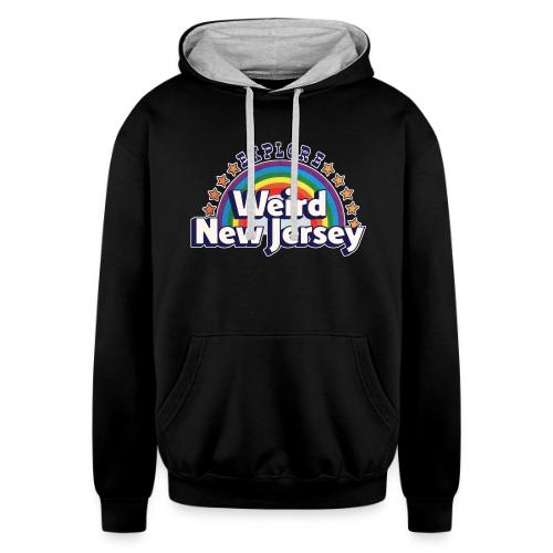 Explore Weird NJ - Unisex Contrast Hoodie
