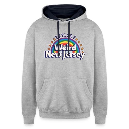 Explore Weird NJ - Unisex Contrast Hoodie